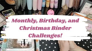 Cash Stuffing | Savings Challenges | Monthly, Birthday, and Christmas Challenges