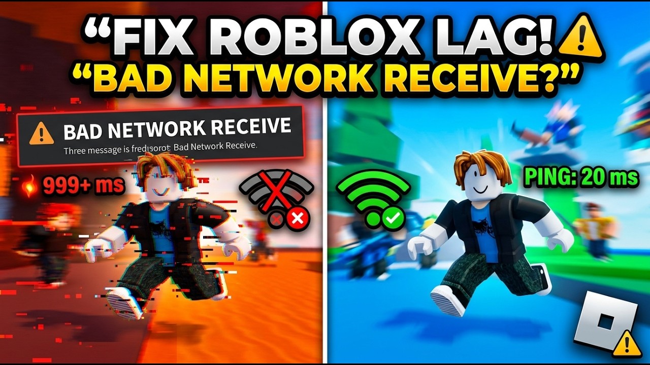 How to Fix Roblox Bad Network Receive Issue | Connection & Packet Loss ...