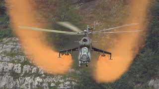 Mil Mi-24V Czech Air Force flying Display Mollis Zigermeet 2019 AirShow