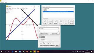 Tutorial Winplot #3. Hallar Puntos de interseccion. Grafica 2D (Español)