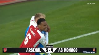 Arsenal vs Monaco 5-4 FULL PENALTY SHOOTOUT 2023