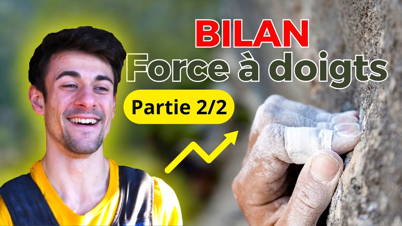 Les résultats de mon cycle de force à doigts !