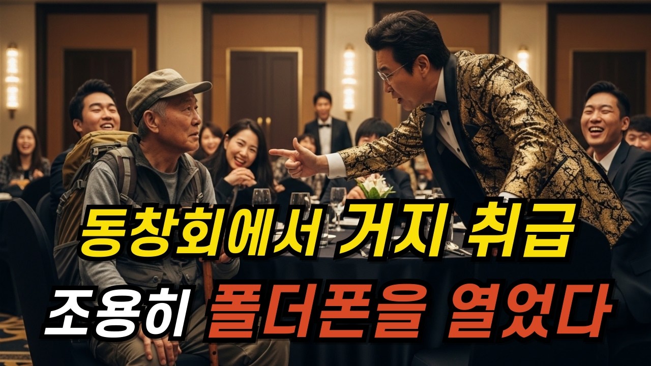 동창회서 거지 취급당한 노인... 한 통의 전화에 비웃던 친구들 얼굴이 순식간에 흙빛으로 변했습니다. - YouTube