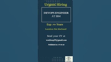 DevOps Engineer at IBM #remote   #devops  #developers  #education #tutorial #vlogs #modi #ibm #reels