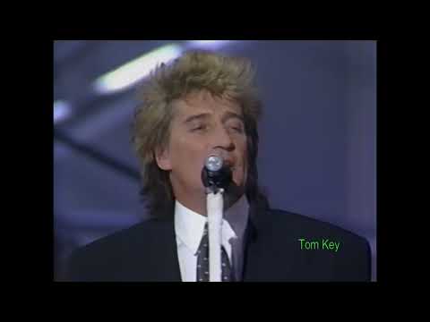 Rod Stewart -Downtown Train-1990 AMAs (1/27/1990) 4K HD