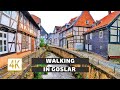 4k UHD 60fps. A walk along the river in Goslar. Goslar Walking. Germany Walk. Online Walk Goslar.