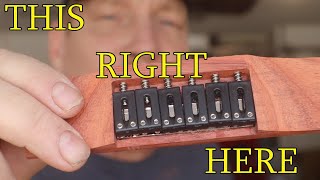 Re-Designing THE ADJUSTABLE ACOUSTIC GUITAR BRIDGE again! Addressing your Concerns!