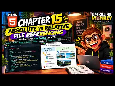 How to Use Absolute and Relative File Paths in HTML | Chapter 15 | HTML Course