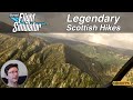 Helicopter View of Legendary Ridge Scramble, Scotland - MS Flight SIm 2020 (PC-4K)