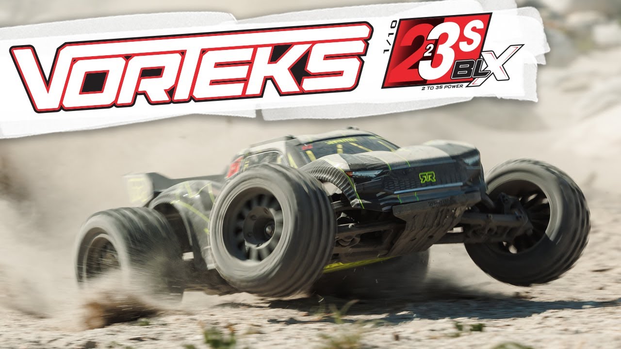 ARRMA Camión RC 1/10 VORTEKS 4X4 223S BLX sin escobillas Stadium Truck RTR (batería y cargador no incluidos) con DSC, púrpura, ARA4305V4T3