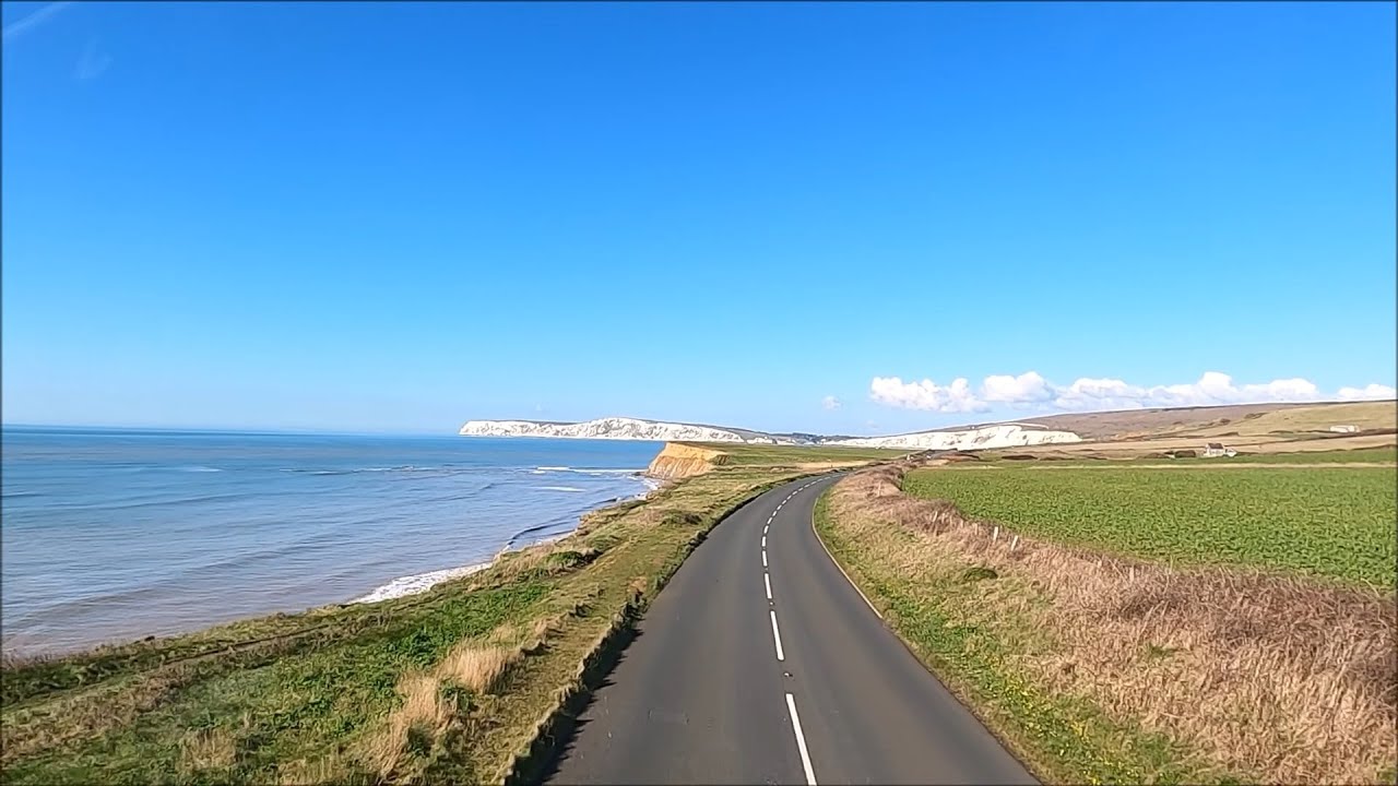 Southern Vectis Bus Cam - Route 12 - Newport To The Needles - Isle Of Wight - February 2025