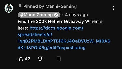 I JUST WON MANNI GAMING’S NETHER GIVEAWAY 🥳🥳🥳😱😱😱