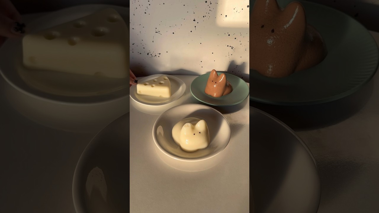 レジン 韓国ミルクプリンうさぎ うさぎプリン🐰の作り方🥛(ミルクプリン、チョコプリン) - YouTube