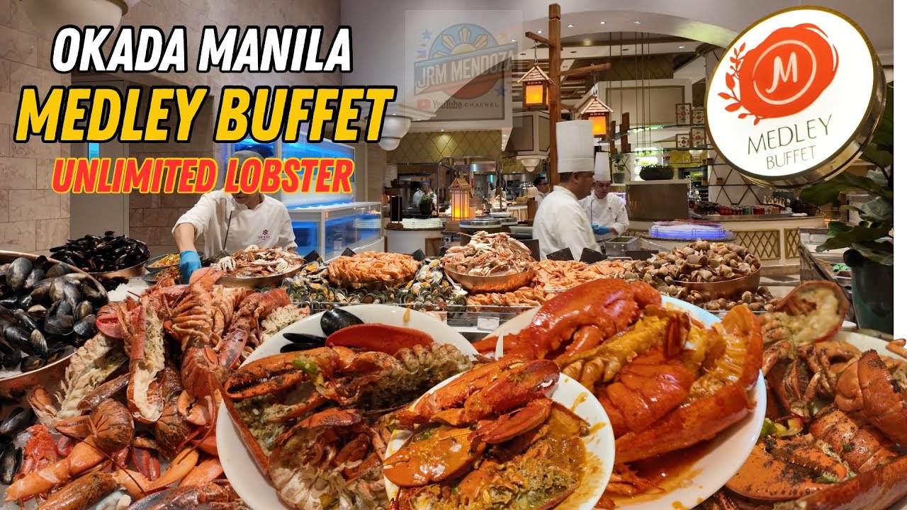 [4K] OKADA MANILA MEDLEY BUFFET FOOD TOUR | Unlimited Lobster & Luxury Dining Experience