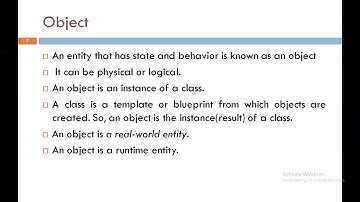 Class and object in Java | JAVA | 3350703 | Kadi Sarva Vishwavidyalaya