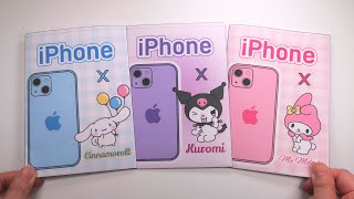 [Бумажные поделки] iphone15 Sanrio, подборка Blind Bag ASMR