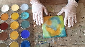 Wax on Wednesdays Encaustic Painting Fusing Tips Using  PanPastels
