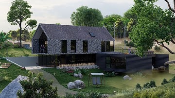 The Sea Face House with custom landscape | Cinematic views rendered in Lumion