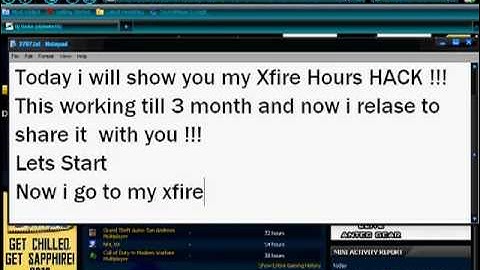 Xfire Hours hack