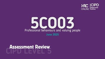 NEW - June 2025  - 5CO03 Professional Behaviours and Valuing People