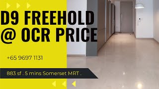River Valley D9 Freehold 2 bedder 883 sf from just $2mil? CCR at OCR price! River Valley D9 Freehold 2 bedder 883 sf from just $2mil? CCR at OCR price!