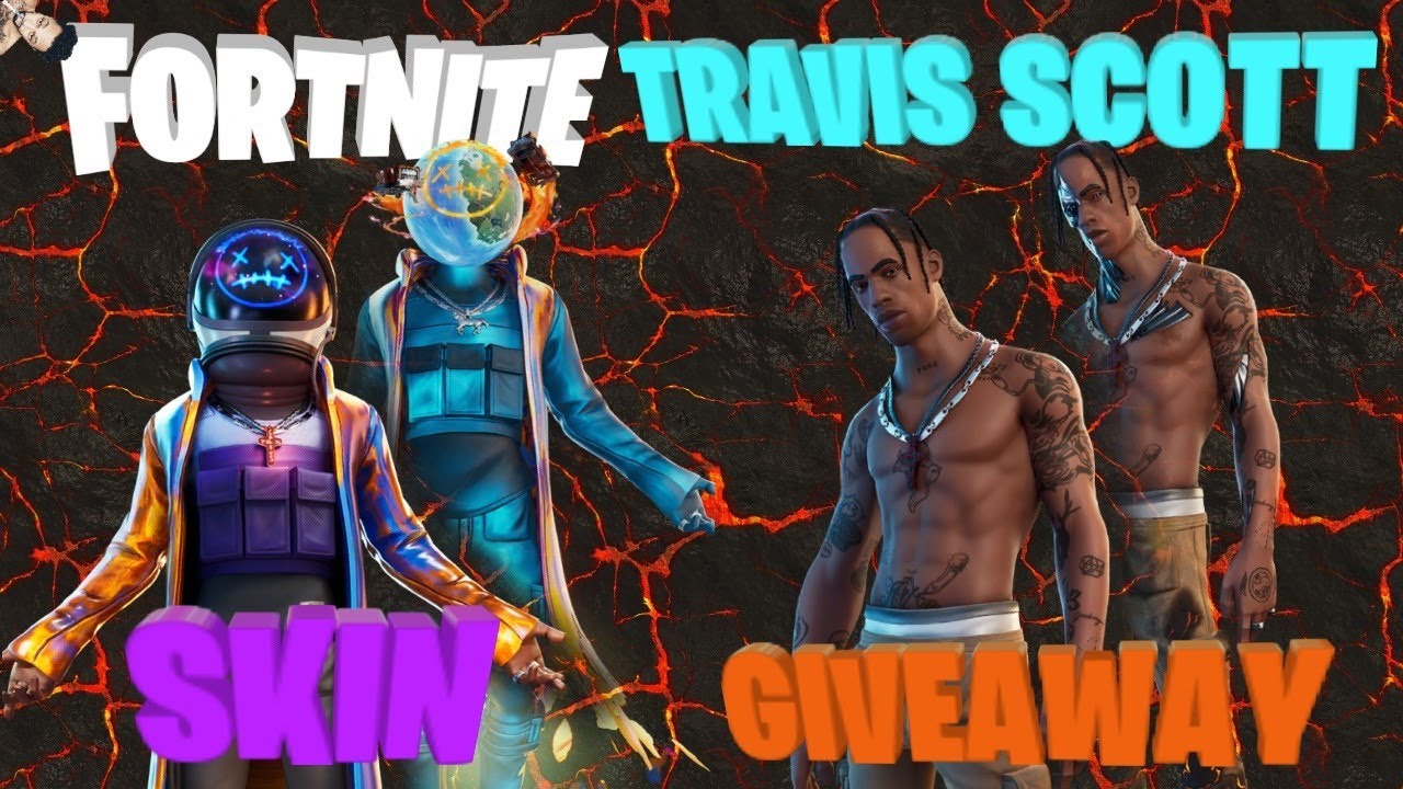 FORTNITE TRAVIS SCOTT SKIN RAFFLE GIVEAWAY !raffle 1-10 | or BattlePass ...