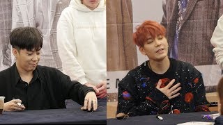 은초딩 은지원이 보낸 벌레에 크게 놀란 강성훈 반응 : 편집직캠 : 젝스키스 팬싸인회 SECHSKIES fansign event funny moment: 스타필드 하남 171015