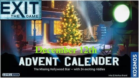 Exit The Game: The Missing Hollywood Star - December 12th