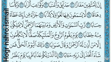 سورة النبأ الشيخ ماهر المعيقلي ایە ٣٦ الی ٤٠