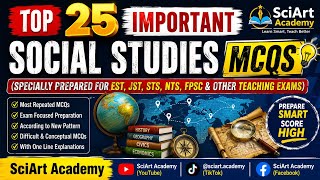 Top 25 Important Social Studies MCQs Specially Prepared for EST JST STS NTS FPSC