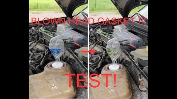 Blown head gasket - simple test