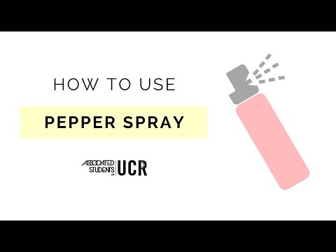 How To Use Pepper Spray (Presented by ASUCR)