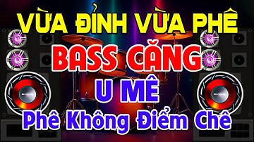 Vừa Đỉnh Vừa Phê, Nhạc Test Loa CỰC CHUẨN 8D - Nhạc Disco REMIX Bass Căng U Mê - Phê Không Điểm Chê