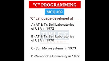 C PROGRAMMING MCQ 2 #shorts #tiklesacademy