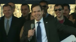 Rubio mocks Trump at Dallas rally