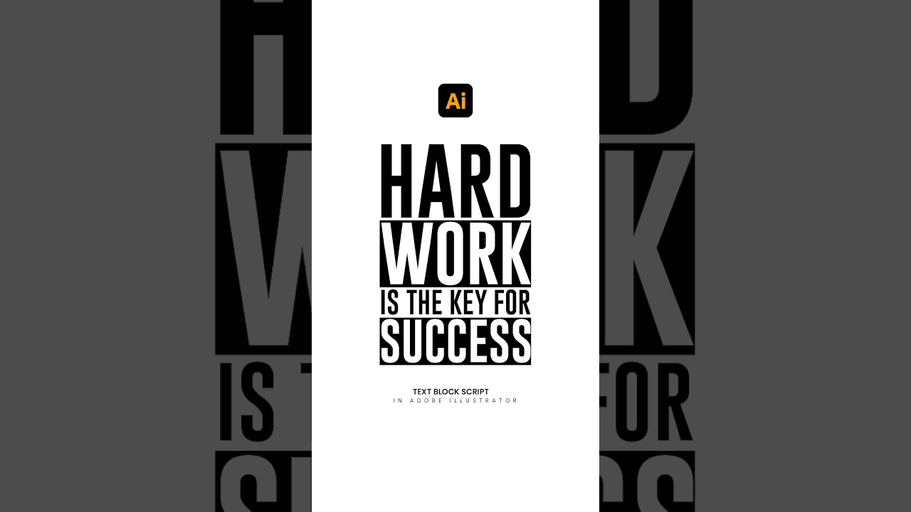 Adobe Illustrator Tips 2025 | Text Block script | Learn Creative # ...