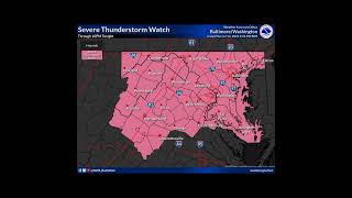 SEVERE Thunderstorm WATCH ⚡🌩️ 462 (All of Maryland)
