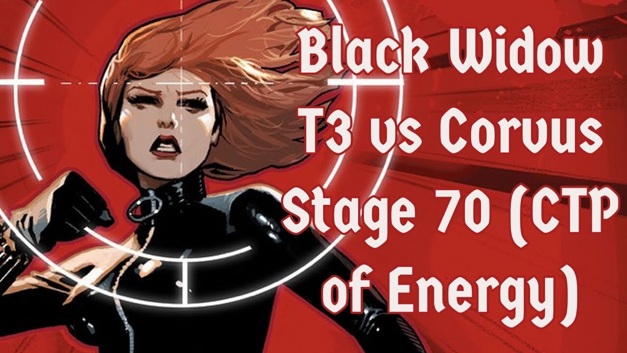 Marvel Future Fight: Black Widow T3 vs Corvus Stage 70 (C.T.P. Of Energy)