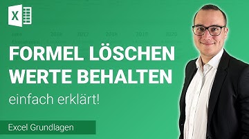 FORMEL löschen, WERTE behalten einfach erklärt | Lerne Microsoft Excel ✅