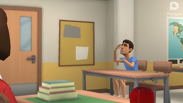 Nestor does something gross in class/grounded (Plotagon)