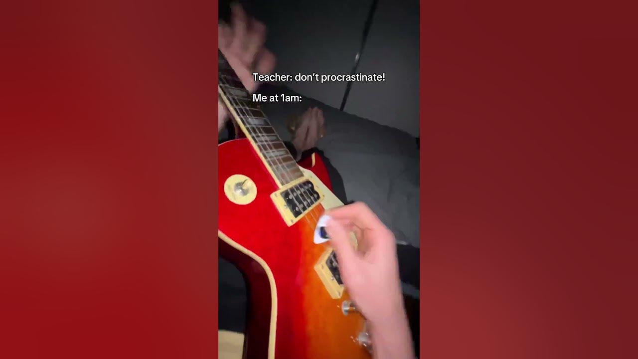 Bro had 3 assignments due 💀 #guitar #electricguitar #fyp