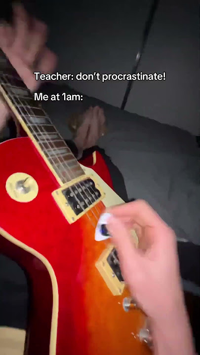 Bro had 3 assignments due 💀 #guitar #electricguitar #fyp