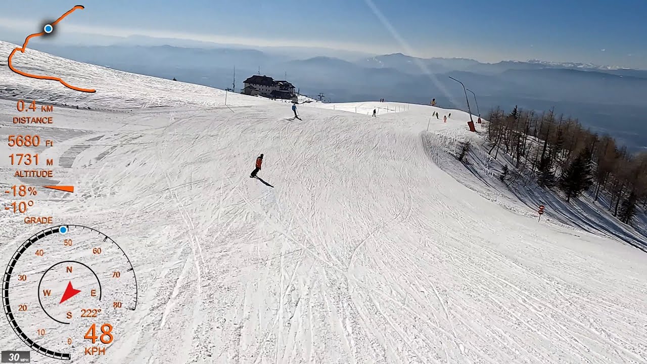 [4K] Skiing Krvavec, Šestsedežna Vrh Krvavca, Pistes 5 to 8 and 17, 18, Slovenia, GoPro HERO10
