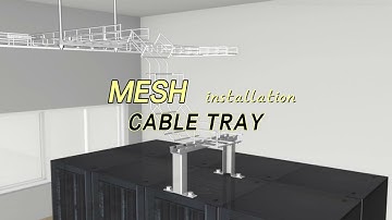 Installation of Wire Mesh Cable Tray#wiremeshcabletray  #cabletray  #Gridcabletray  #basketcabletray