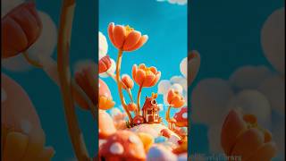 Little Bloom Village cartoon #animation #3d #cartoon #magic #disney #shorts #castleintheclouds
