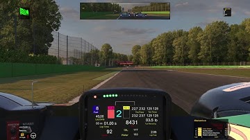 iRacing ProtoGT series from Monza w/ setup view