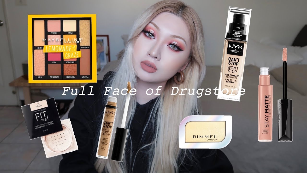全開架實測grwm Maybelline果汁bar Nyx超持久不斷電底妝 Cara Wu Youtube