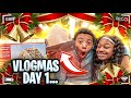 Vlogmas #1 building gingerbread houses with MYKEL and MACEI