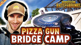 Bizarre Pizza Gun Bridge Camp ft. HollywoodBob - chocoTaco PUBG Duos Gameplay