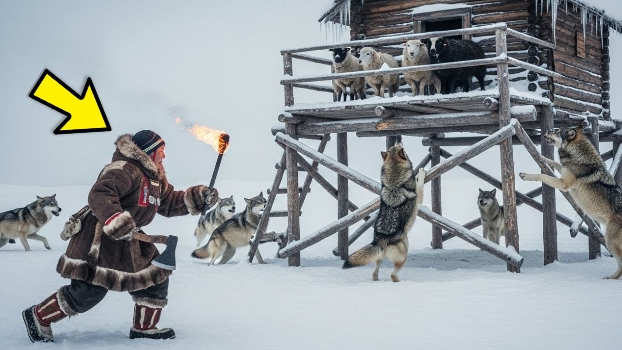 85-JÄHRIGE JAKUTIN KÄMPFT gegen 1000 WÖLFE um ihr VIEH in dem Schnee bei –71°C zu RETTEN